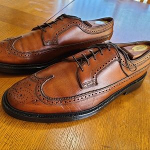 Florshiem 93602 Imperial 5 nail  V Cleat longwing / wingtip brown derby